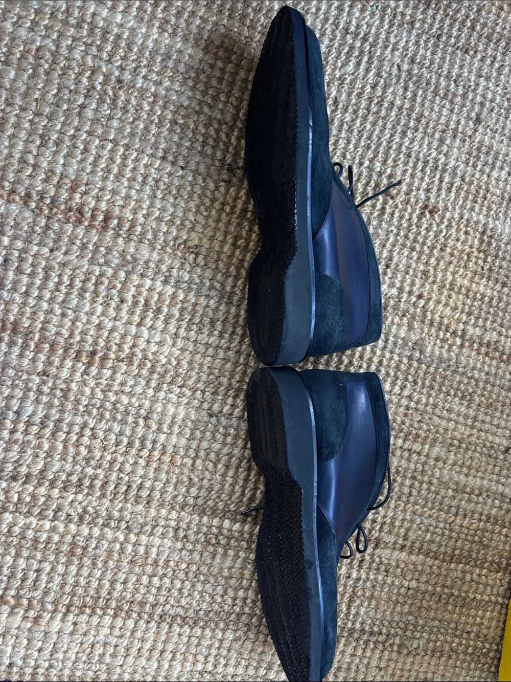 Ermenegildo Zegna Navy Suede Chukka Boots